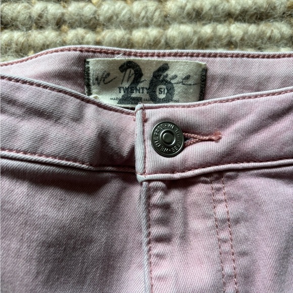 Free People just float on flare blush pink pants - Picture 2 of 3